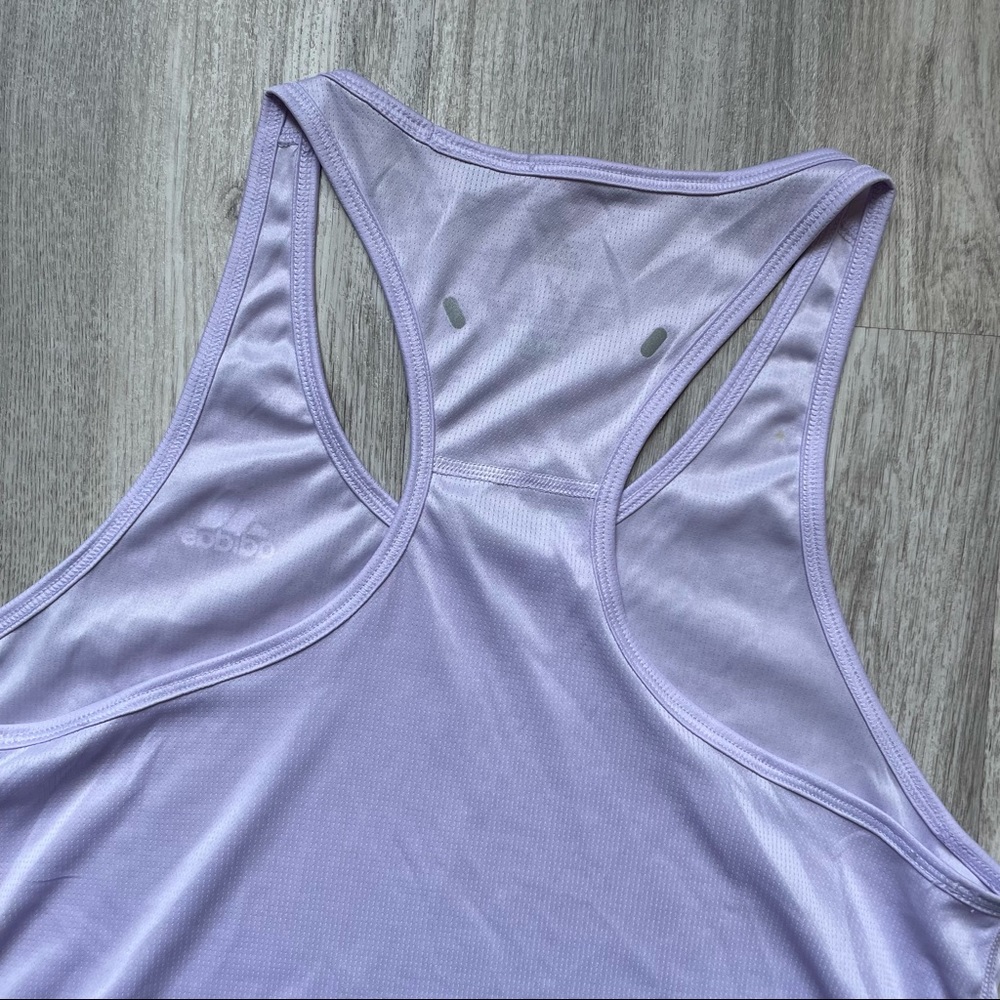 Adidas Own The Run 3-stripes PB purple tank top - Picture 8 of 11